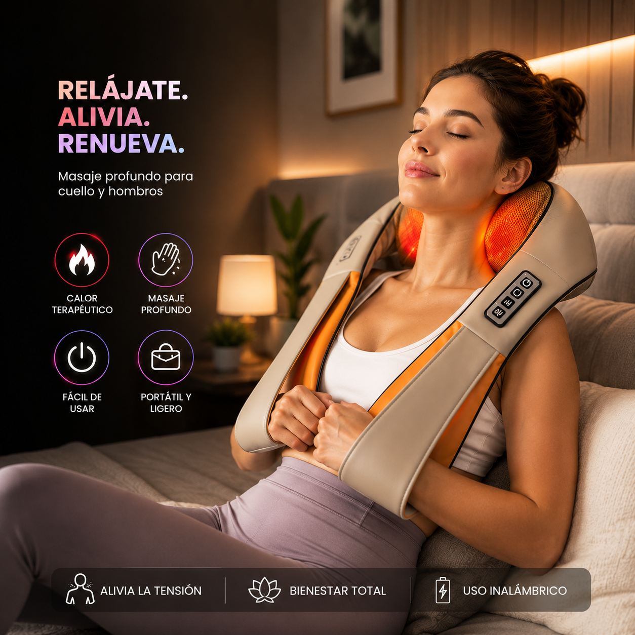 Masajeador Cuello Eléctrico (REF: MA-8821)