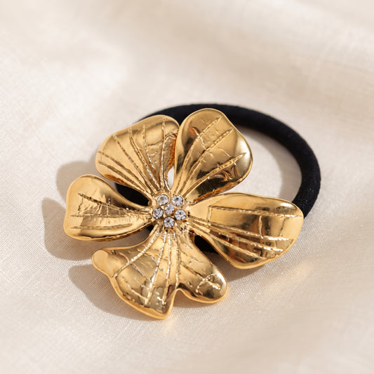 Moño Flor dorado (REF: M2409)