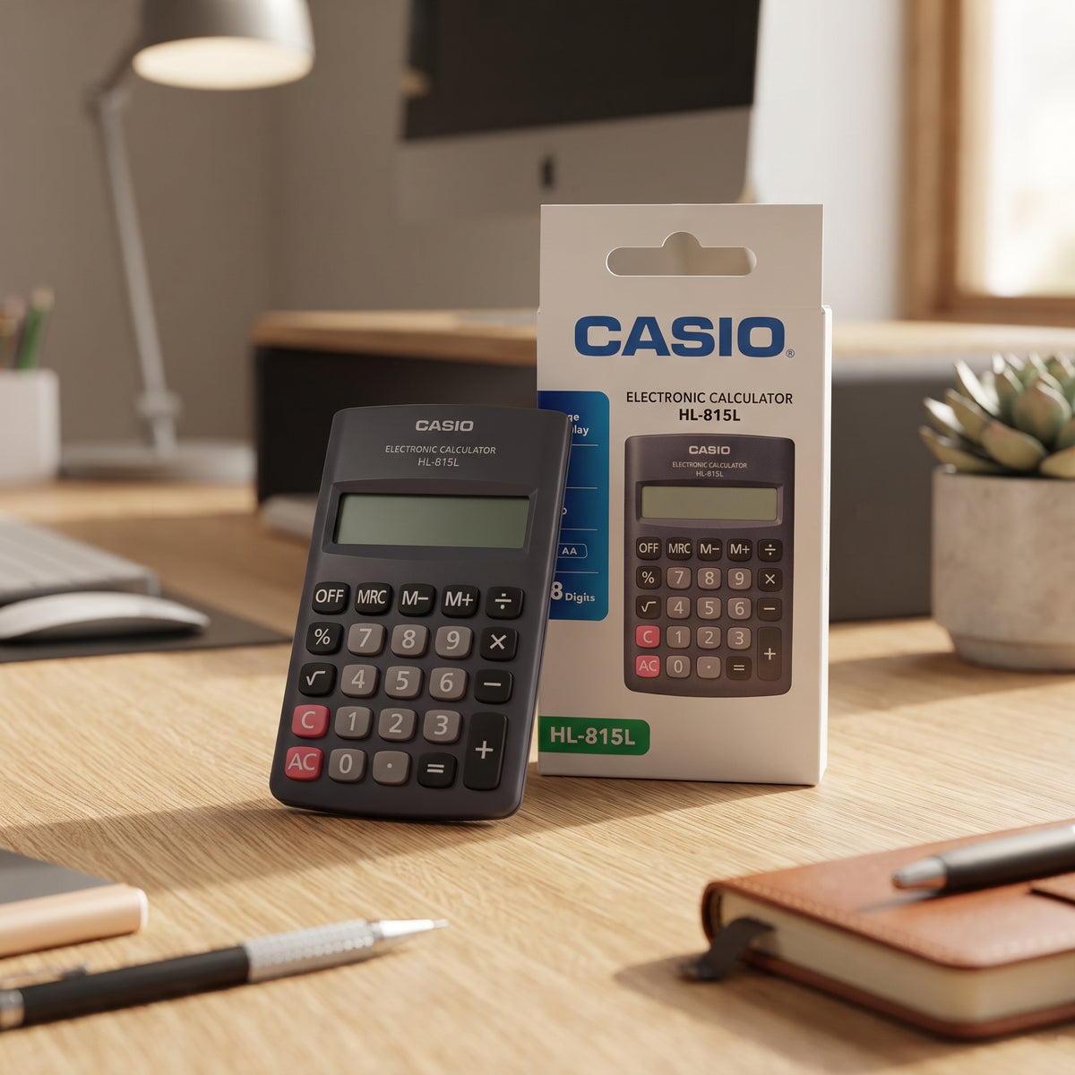 Calculadora CASIO 8 dígitos (REF: HL-815L-BK)