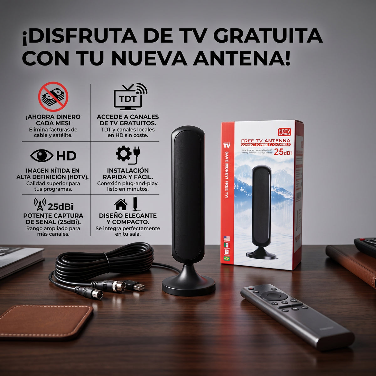 Antena de televisión digital (REF: J26117-1)