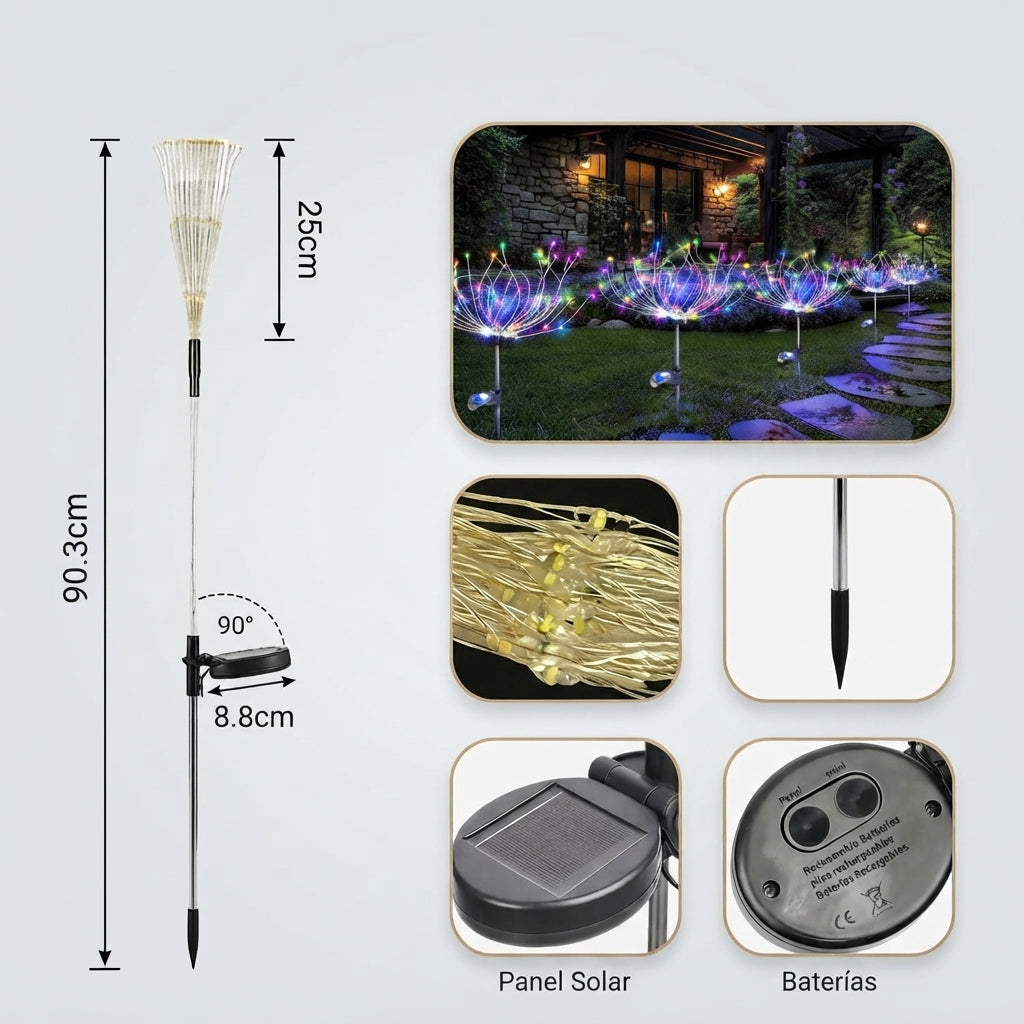 Luces solares decorativas (REF:J25329)