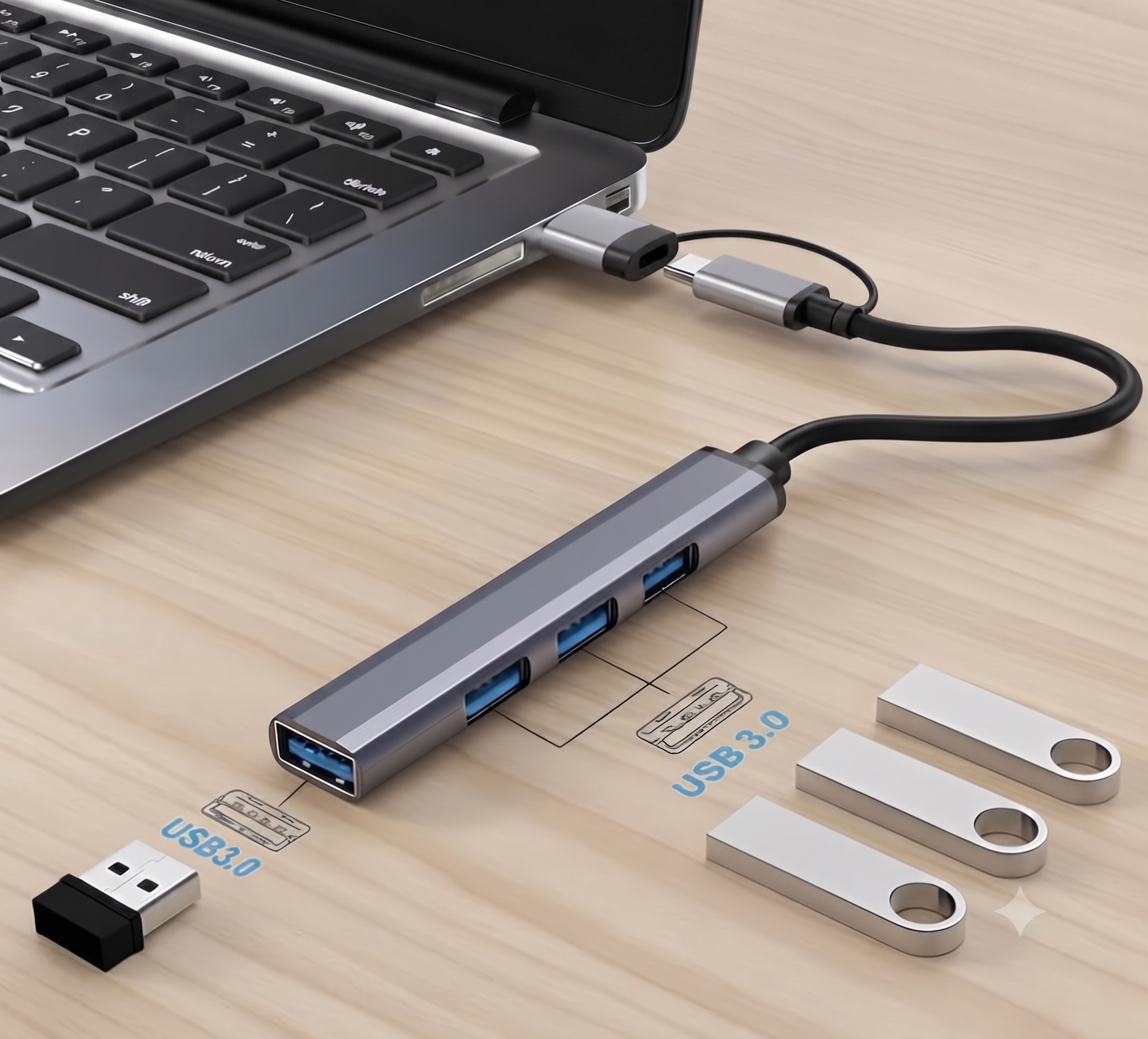 Multipuerto USB (REF: YY-022)