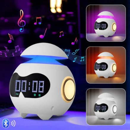 Parlante con reloj despertador bluetooh