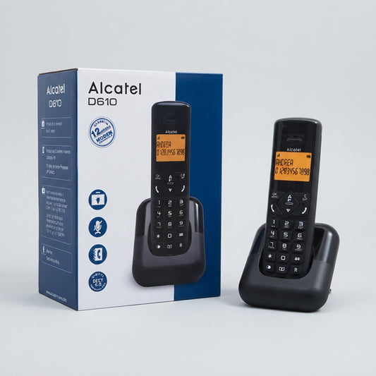 Telefono Alcatel Inalámbroco (REF: D610 LA NEGRO)