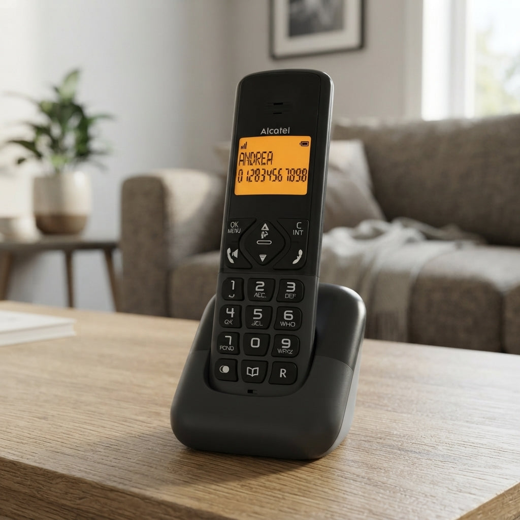 Telefono Alcatel Inalámbroco (REF: D610 LA NEGRO)