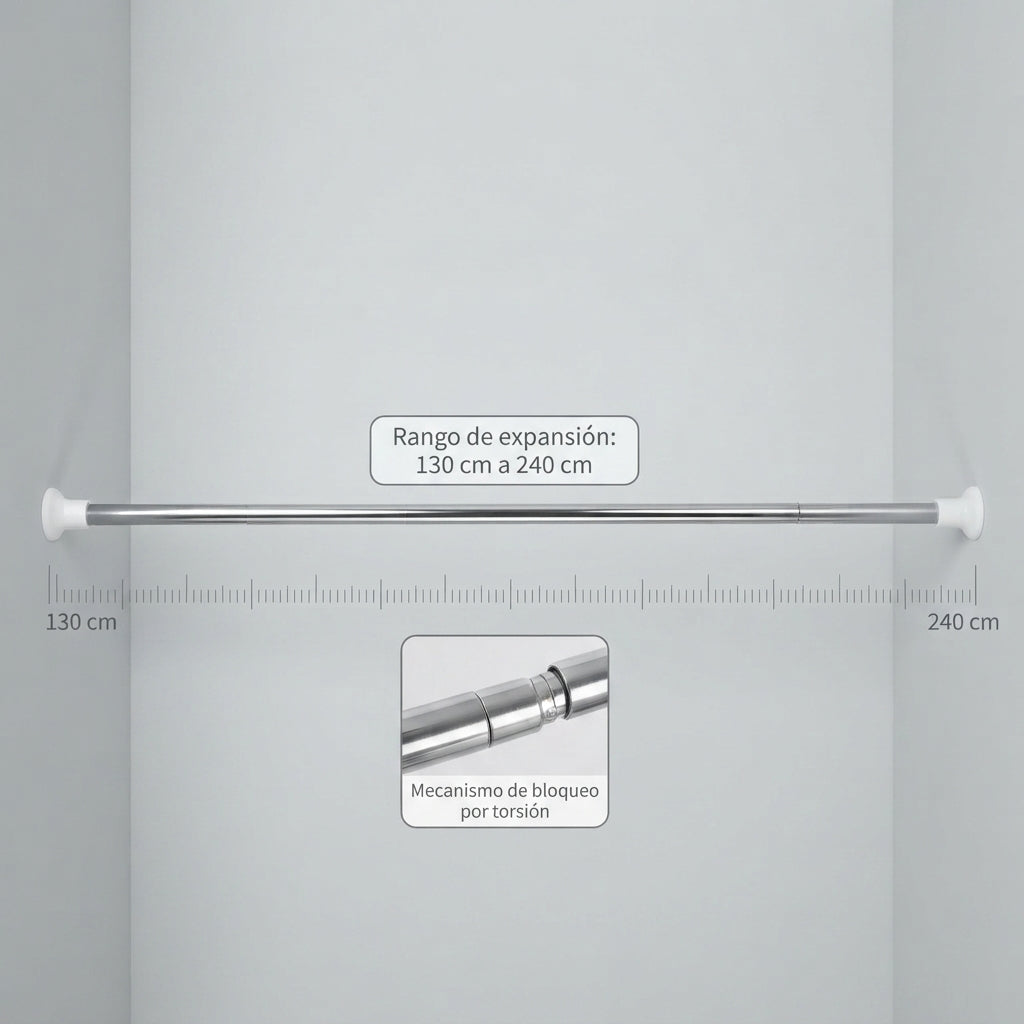 Tubo expandible de 130 cm a 240 cm (REF: J218-6)